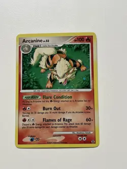2009 Pokemon Rising Rivals Arcanine 1/111 Holo Card (NM) - Image 1