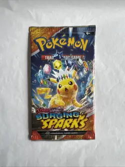 Pokemon Surging Sparks Booster Pack - 10 Cards / Pack - Random Art - SEALED - Image 1