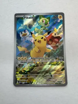 Pokemon: Pikachu SVP 027 Paldea Evolved ETB Black Star Promo Card NM/M - Image 1