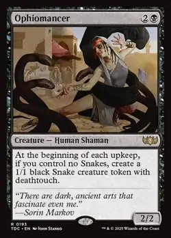 Ophiomancer Commander: Tarkir: Dragonstorm Regular 193 Black MTG - Image 1