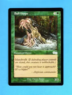 Bull hippo - Urza's Saga UNCOMMON - MINT (Never Played) MTG English - Image 1