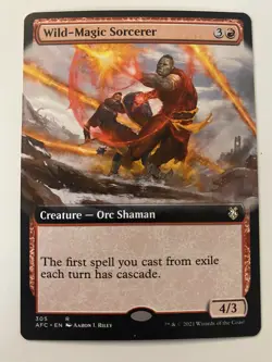 Wild-Magic Sorcerer *Non-Foil* EXT ART AFR MTG NM/MT Adventures Forgotten Realm - Image 1