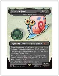 1x Gary, the Snail (Toxrill), Non-Foil, Spongebob Secret Lair Drop, MTG NM - Image 1