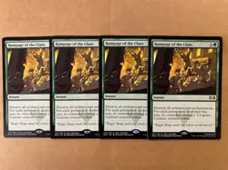 MTG 4x Rampage of the Clans # 134 Ravnica Allegiance Magic the Gathering x4 NM - Image 1