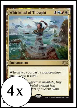 MTG - 4 x Whirlwind of Thought - Tarkir: Dragonstorm - Playset 4x x4 - Image 1