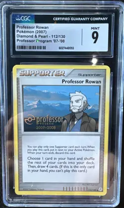 2007 POKEMON DIAMOND & PEARL | PROFESSOR PROGRAM '07-'08 CGC MINT 9 PSA - Image 1