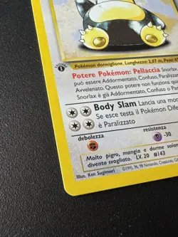 1st Edition ITALIAN Snorlax Jungle 27/64 2000 Pokemon MP-LP Non-Holo *SEE PHOTOS - Image 4