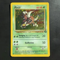 Pokemon Vintage Holo Pinsir 9/64 Jungle WotC 1999 - Image 1