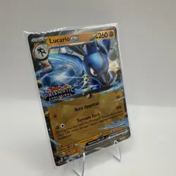 Pokemon Lucario ex 051/131 Prismatic Evolutions Stamped NM Cosmos Holo - Image 2