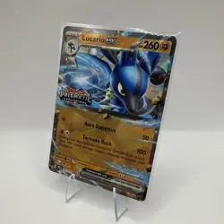 Pokemon Lucario ex 051/131 Prismatic Evolutions Stamped NM Cosmos Holo - Image 3