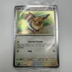 EEVEE 133/165 Pokemon TCG Holiday Calendar 2025 Holo Festive Stamp SEALED!! - Image 1
