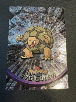 Golem #76 Topps Pokemon TCG BLUE Logo TV Animation Edition - Image 1