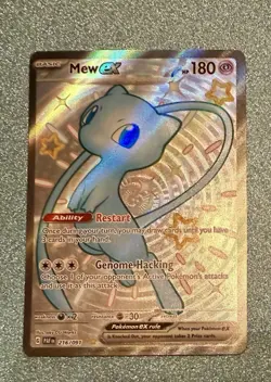 Pokemon TCG Mew EX 216/091 Paldean Fates Full Art Shiny Ultra Rare NM Condition - Image 1