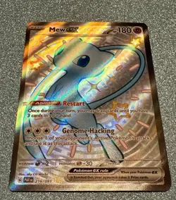 Pokemon TCG Mew EX 216/091 Paldean Fates Full Art Shiny Ultra Rare NM Condition - Image 3