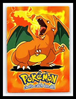 💥 Topps 1999 Pokemon Charizard E6 of 12 Blue Logo Non Holo TCG Rare Vintage - Image 1