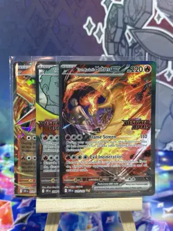 Pokemon TCG Team Rocket's Moltres ex Destined Rivals Stamped UPC Promo Set - Image 1