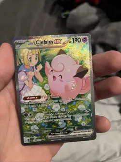 Lillies Clefairy #184 SIR Pokemon TCG Journey Together NM Holo Rare - Image 1