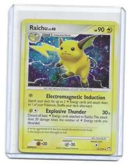 2007 Pokemon - Diamond & Pearl: Myserious Treasures Raichu #15/123 Holofoil - Image 1