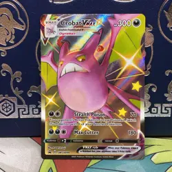 Pokemon TCG Crobat VMAX SWSH099 Full Art Black Star Promo NM - Image 1