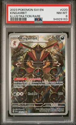 2023 Pokemon Scarlet & Violet #220 Kingambit PSA 8 NM-MT - Image 1