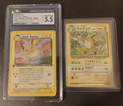 Pokemon Dark Raichu 83/82 1st Edition Holo from Team Rocket CGC 5.5 - Image 1