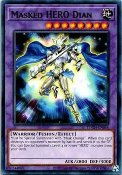 Masked HERO Dian - TOCH-EN046 - Rare - Unlimited Edition - Moderately Played - Image 1