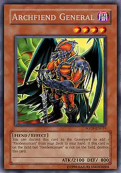 Archfiend General - FOTB-EN019 - Rare - Unlimited Edition - Damaged - Image 1