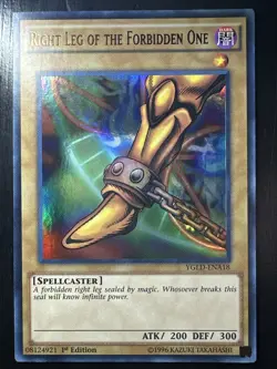 Right Leg Of The Forbidden One - NM - YGLD-ENA18 - 1st Edition - Ultra Rare - Image 1