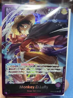 Monkey D Luffy One Piece Promo Card Super Rare 🔥MINT ++ Op05-60(ENGLISH) - Image 1