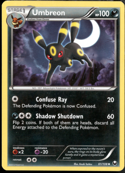 Pokemon TCG Umbreon Dark Explorers Card 61/108 - Image 1