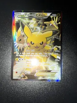 Pokemon TCG Pikachu EX XY124 Black Star Promo 2016 Generations Card - Image 2