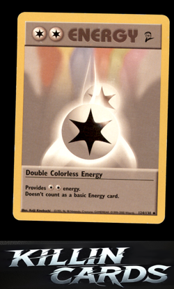 Double Colorless Energy 124/130 Pokemon Uncommon Base Set 2 Card LP - Image 1