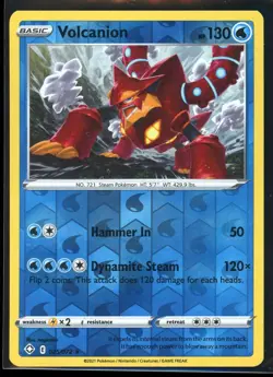 2021 Sword & Shield - Shining Fates Volcanion Reverse Holo Rare Pokemon Card #25 - Image 1