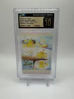 Pikachu’s Scrapbook 1998 Card Bandai CGC Pristine 10 - Image 1