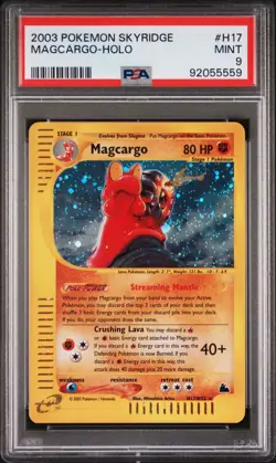 Magcargo H17/H32 Skyridge Holo Rare 2003 Vintage Pokemon TCG Card PSA 9 MINT - Image 1