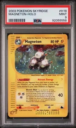 Magneton H18/H32 Skyridge Holo Rare 2003 Vintage Pokemon TCG Card PSA 9 MINT - Image 1