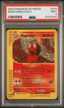 Magcargo H16/H32 Skyridge Holo Rare 2003 Vintage Pokemon TCG Card PSA 9 MINT - Image 1