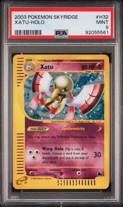 Xatu H32/H32 Skyridge Holo Rare 2003 Vintage Pokemon TCG Card PSA 9 MINT - Image 1