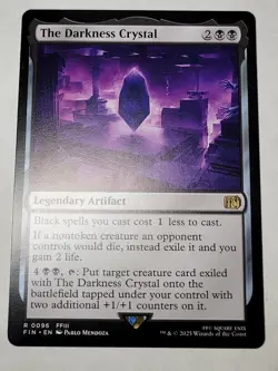 The Darkness Crystal mtg Final Fantasy Regular Rare Artifact FIN 96 FFIII NM/M - Image 1