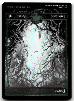 Forest (277) Innistrad: Midnight Hunt Foil MTG NM - Image 1
