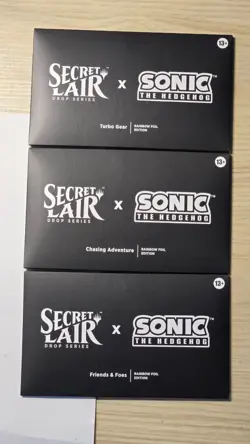 MTG: Secret Lair x Sonic The Hedgehog COMPLETE RAINBOW FOIL Set - New Sealed - Image 1