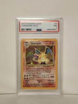 (AUS) Pokemon TCG 1999 Base Set Holo Charizard 004/102 PSA 7 - Image 1