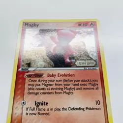 Pokemon Magby Reverse Holo Common EX Legend Maker 58/92 Stamped MINT Swirl - Image 2