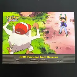 ep24 Primeape goes bananas Topps Pokemon Card Series 1 - Topps - Image 1