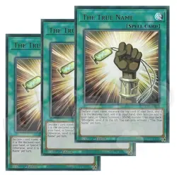 Yugioh - The True Name x 3 - 1st Edition Ultra Rare NM - Free Holographic Card - Image 1