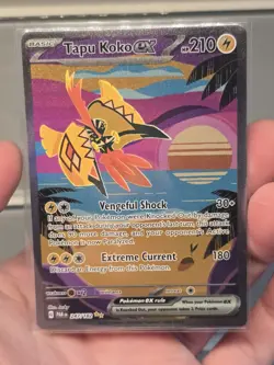 Pokemon TCG Tapu Koko Paradox Rift Holo Card 247/182 Special Illustration Rare - Image 1