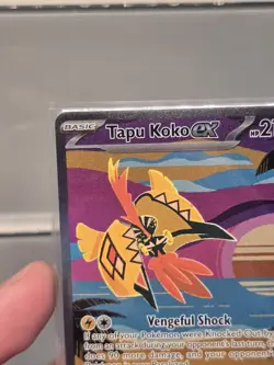 Pokemon TCG Tapu Koko Paradox Rift Holo Card 247/182 Special Illustration Rare - Image 3
