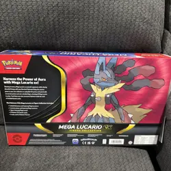 Pokemon TCG Mega Lucario ex Premium Figure Collection Box *Promo Cards Only* - Image 2