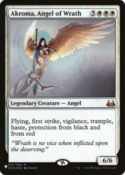 MTG English Akroma, Angel of Wrath NM Normal The List - Image 1