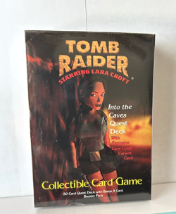 Tomb Raider Starter Deck the Caves Quest Deck Collectible Card Game Vintage - Image 1